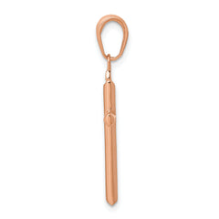 14k Rose Gold Reversible Latin Cross Pendant