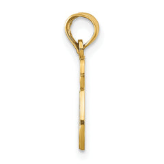 14K Gold Chai Cut-Out Pendant With Polished Finish Elegant Cast Design