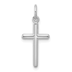 14K White Gold Cross Pendant