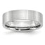 Brushed Cobalt Wedding Band 6mm