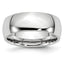 Polished Half-Round Cobalt Wedding Band 8mm