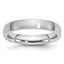 Brushed Half-Round Cobalt Wedding Band 4mm