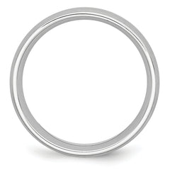 Chisel Cobalt Sterling Silver Inlay Satin 8mm Band