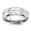 Chisel Brushed and Polished Beveled Edge Cobalt Wedding Band 8mm through 13 in full and half, Size 7–13 - Sophia Jewelers