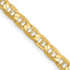 3.75mm 14K Yellow Gold Concave Anchor Chain - Sophia Jewelers
