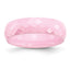 Chisel Ceramic Pink Faceted 6mm Polished Band