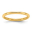 14K Yellow Gold Domed Comfort-Fit Wedding Band 2mm