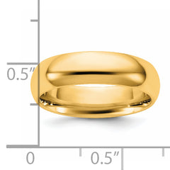 14KY 5.5mm Standard Comfort Fit Band Size 14