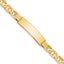 Chain Anchor Link Plate ID Bracelet in 14K Yellow Gold, 10mm, 8 Inch - Sophia Jewelers