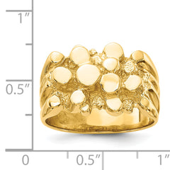 14k Men's Nugget Ring