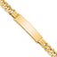 Curb Link Plate ID Bracelet in 14K Yellow Gold, 8.5mm, 8 Inch - Sophia Jewelers
