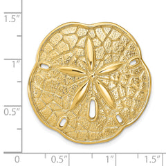 14k Sand Dollar Slide