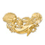14k Dolphin and Shell Cluster Slide