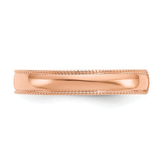14k Rose Gold Mill Grain Adjustable Toe Ring