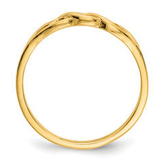 14k Free Form Knot Ring