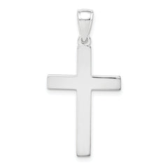14k White Gold Cross Pendant