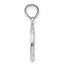 14K White Gold 3-D Polished Peace Symbol Pendant - Sophia Jewelers