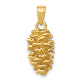 14K 3-D Pinecone Pendant - Sophia Jewelers