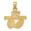 14K I HEART FOOTBALL with Helmet and Ball Charm - Sophia Jewelers