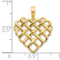 14k Fancy Heart Pendant