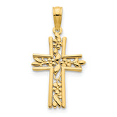 14ky Fancy Cross Pendant