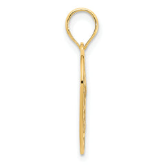 14ky Fancy Heart Pendant