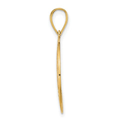 14k Fancy Filigree Disc Pendant