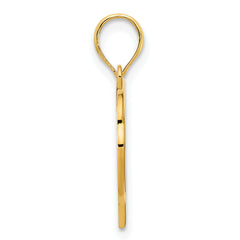 14k Heart in a Heart Pendant