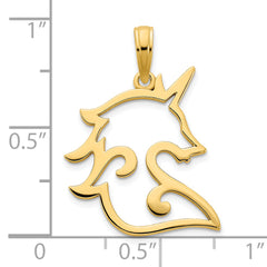 14k Unicorn Pendant