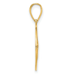 14k Claddagh Circle Pendant