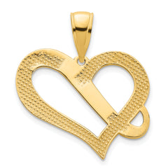 14k Fancy Heart Pendant