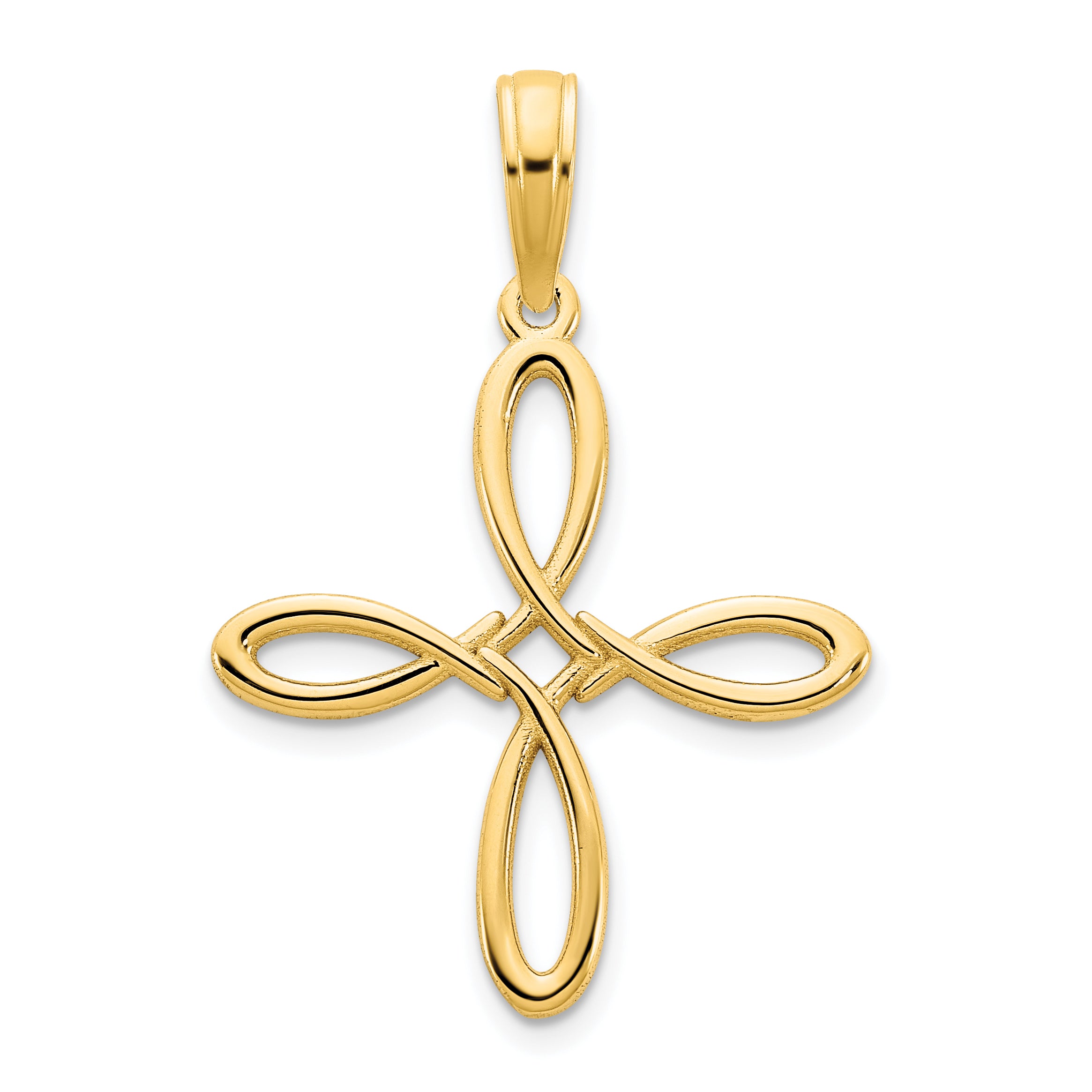 14k Fancy Cross Pendant