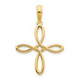 14k Fancy Cross Pendant