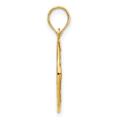 14k Claddagh Circle Pendant