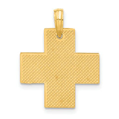 14k Polished Cross Pendant