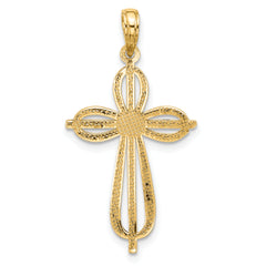 14KY Fancy Cross Charm