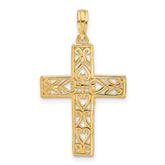 14KY Fancy Cross Charm