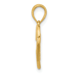 14K Polished Fancy Love and Hearts Charm