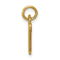 14K Polished Lyre Pendant