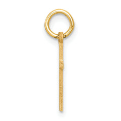 14k Polished Cross Charm