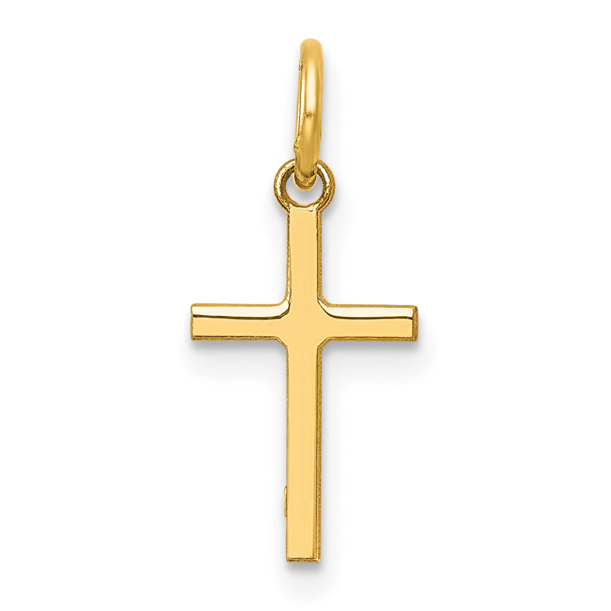 14k Polished Cross Charm