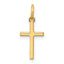 14k Polished Cross Charm