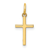 14k Polished Cross Charm