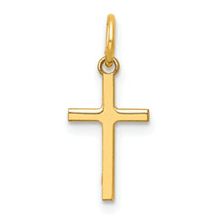 14k Polished Cross Charm