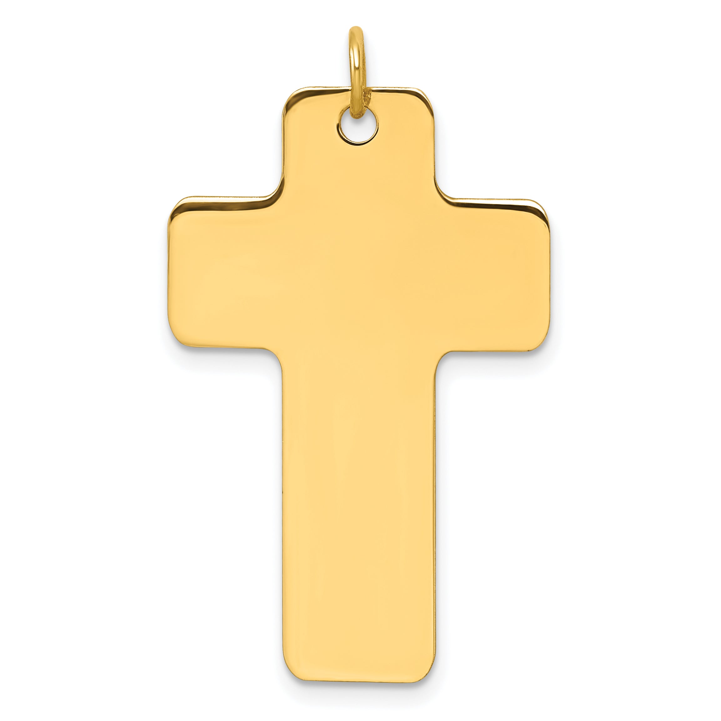 14k Polished Cross Charm