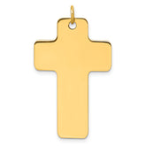 14k Polished Cross Charm
