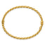 14K Polished and Textured 3.25mm Twisted Hinged Oval Bangle Bracelet