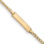 14K Yellow Gold Cuban ID Bracelet 2.5mm