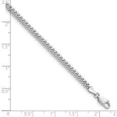 14k WG 3.5mm Solid Miami Cuban Chain