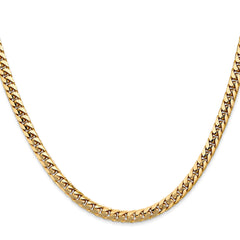 14K 26 inch 4.3mm Solid Miami Cuban Link with Lobster Clasp Chain